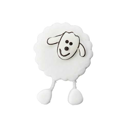 447470180012 - Sheep Button - White